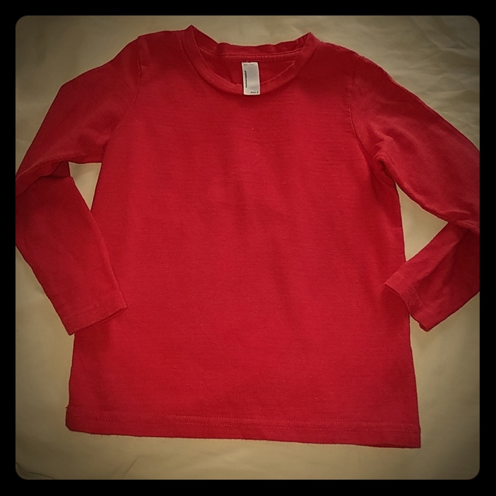 Red long sleeve shirt